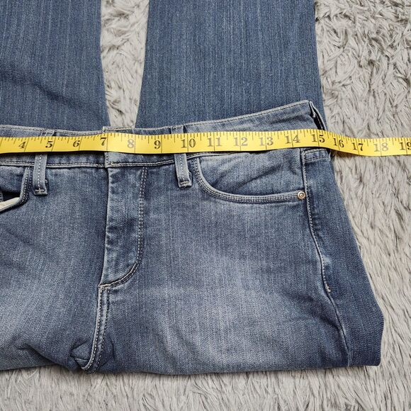 NYDJ Jeans Womens 8 Blue Ankle Crop Cuffed Straight Leg Lift Tuck Made in USA - Picture 5 of 14